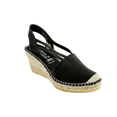 Espadrilles Compensées Noir 650