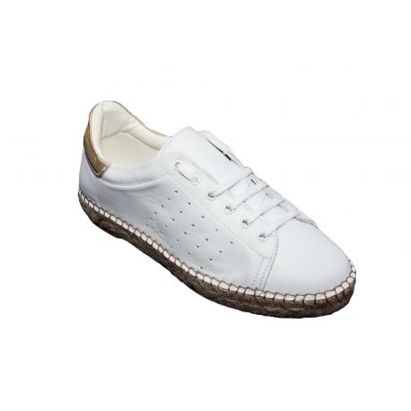 Tennis espadrilles 1035 Blanc/Or